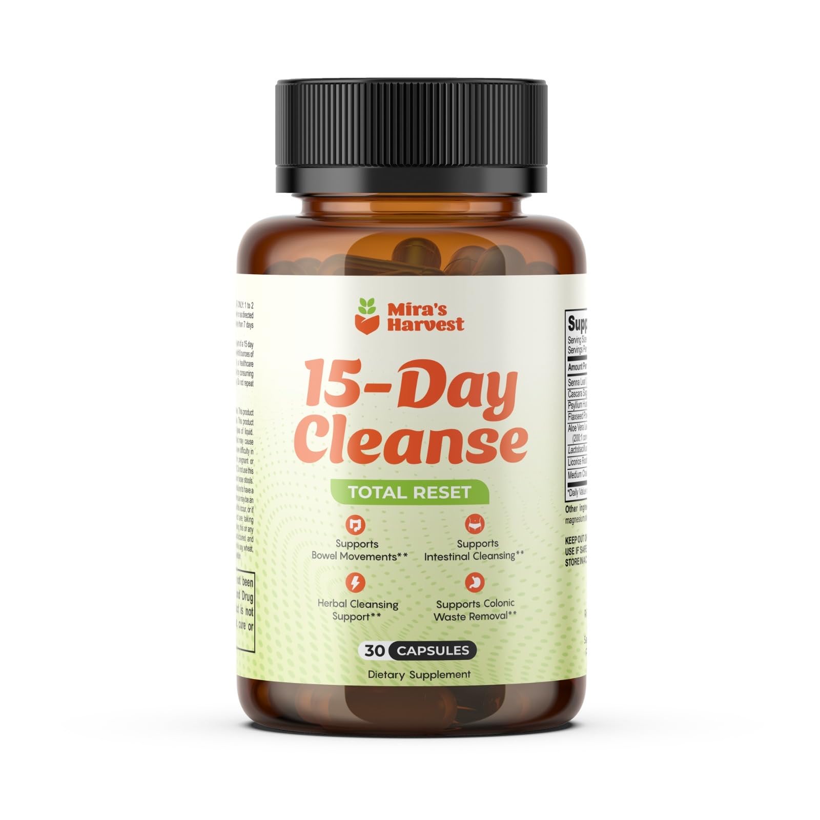 Amazon.com: Mira's Harvest 15-Day Cleanse - Two Phase Herbal Gut